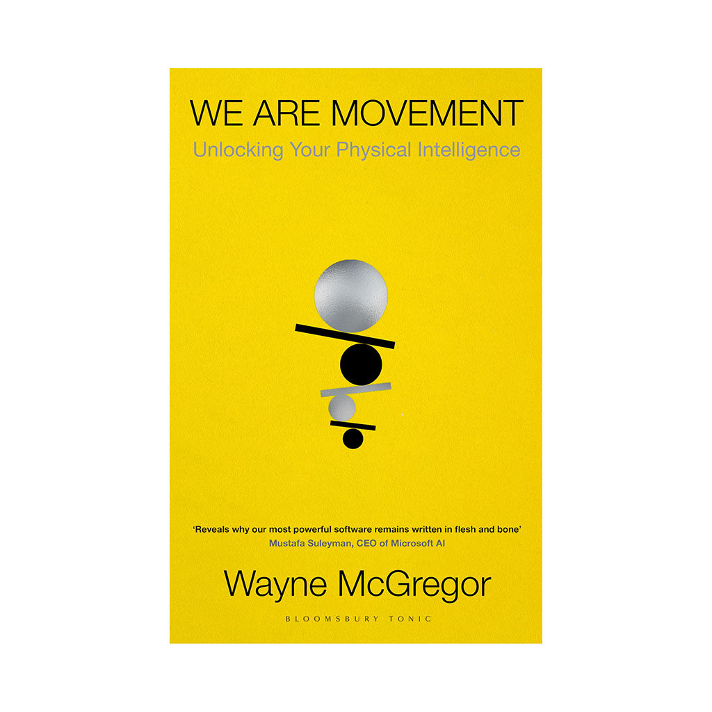yellow book cover for We are movement, unlocking your physical intelligence by Wayne Mcgrecor