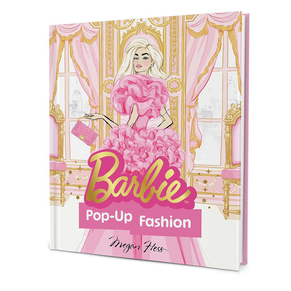 Barbie Pop-Up Fashion book with a Barbie illustration on the cover