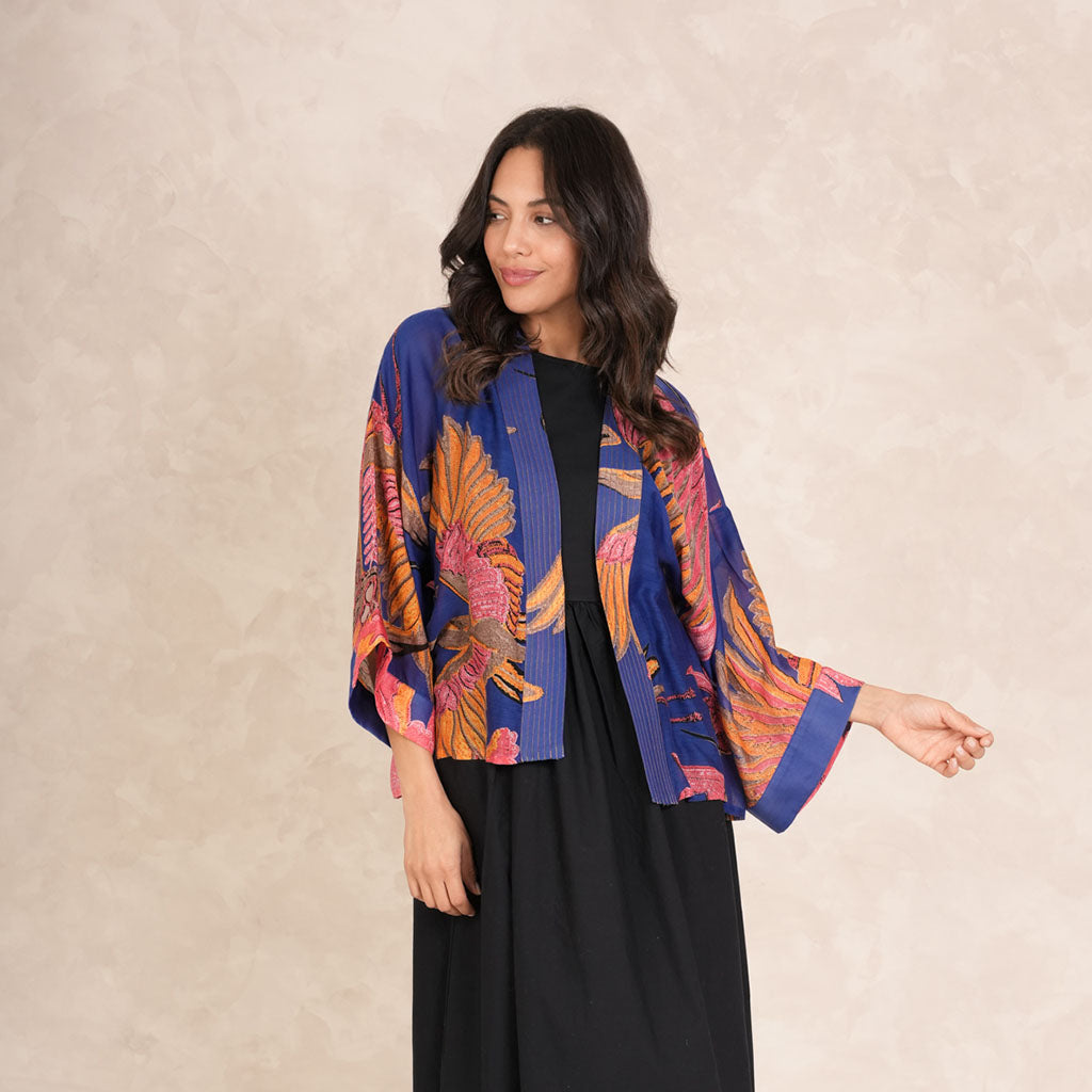 Crane Cobalt Kimono