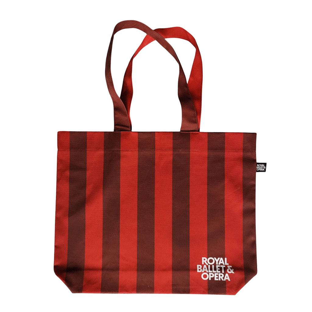 Heritage tote gif with the front wallpaper and back carpet pattern view
