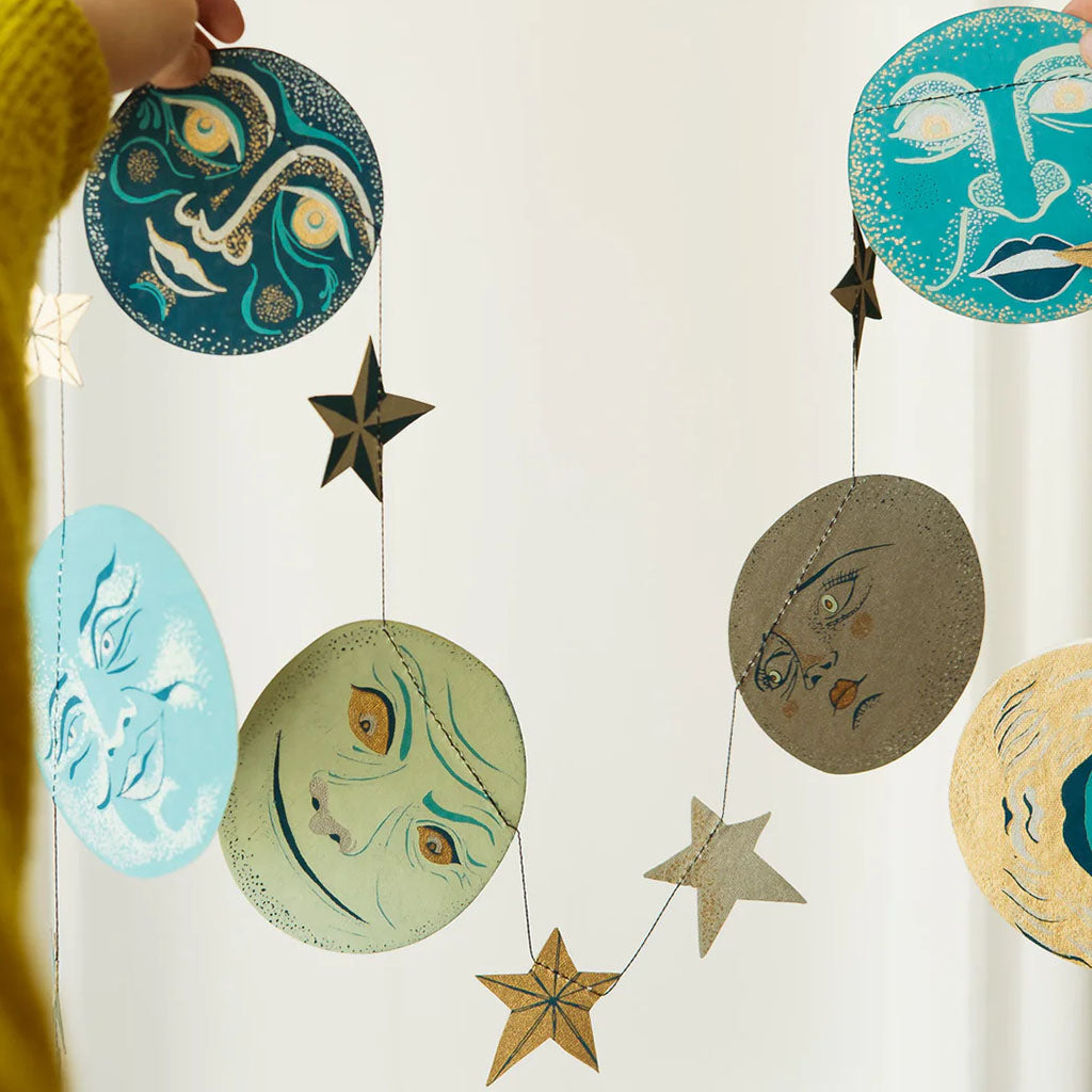 Man On the Moon Sewn Garland