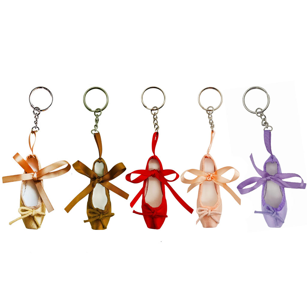 Bronze Ballet Shoe Keyring
