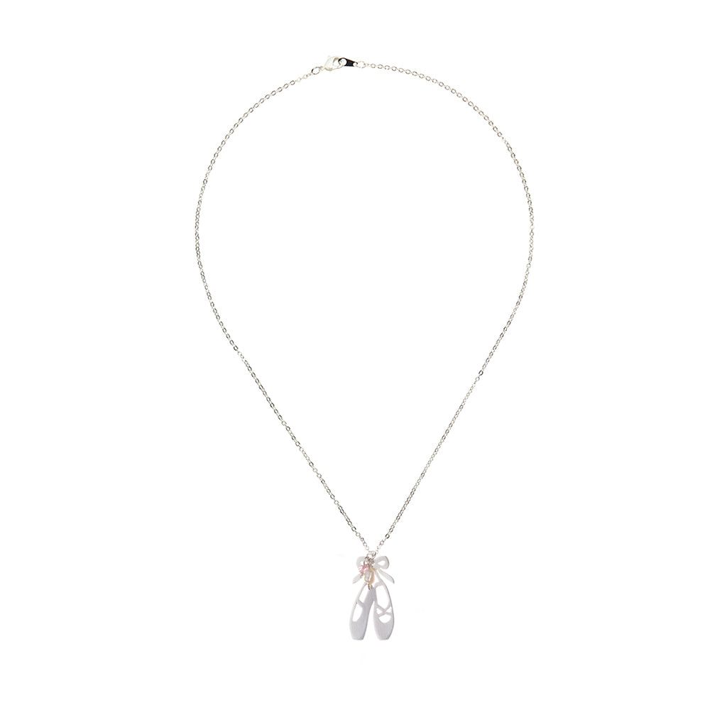 Ballet Shoe Pearl Pendant