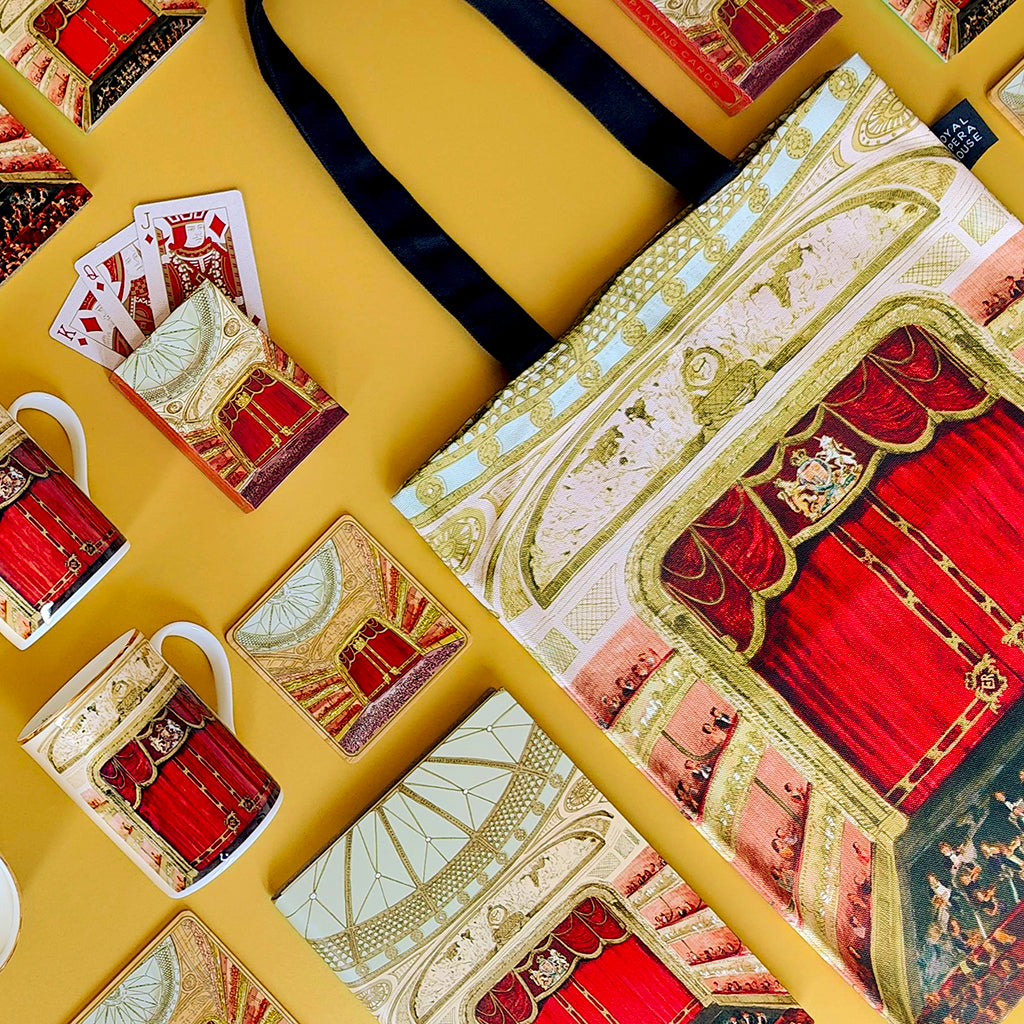 flatlay of RBO Auditorium products on a yellow background