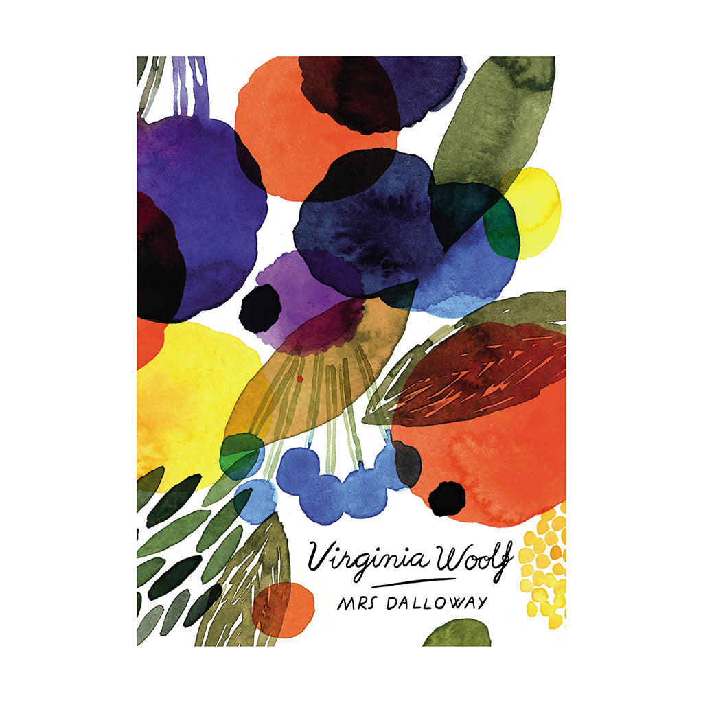 Colourful book cover for Mrs Dalloway Book by Virginia Woolf