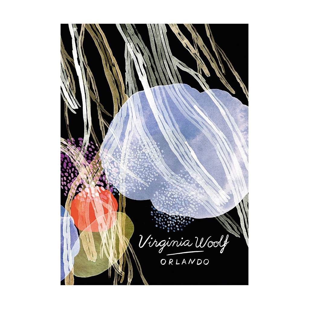 Colourful book cover for Orlando by Virginia Woolf