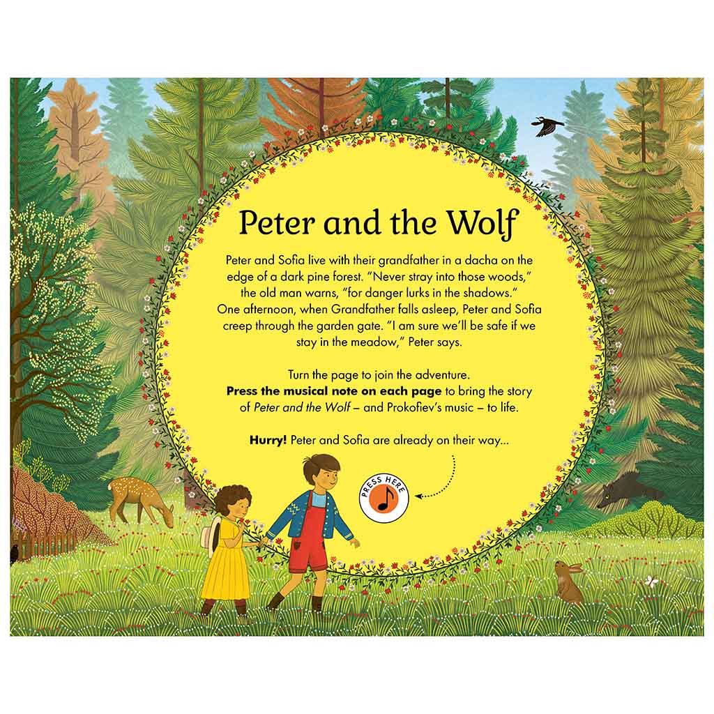 The  Story Orchestra - Peter and the wolf book illustrated by  Jessica Courtney Tickle