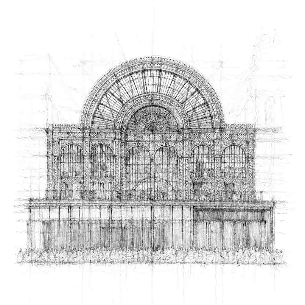 close up of Bow Street Limited Edition Print (A3)