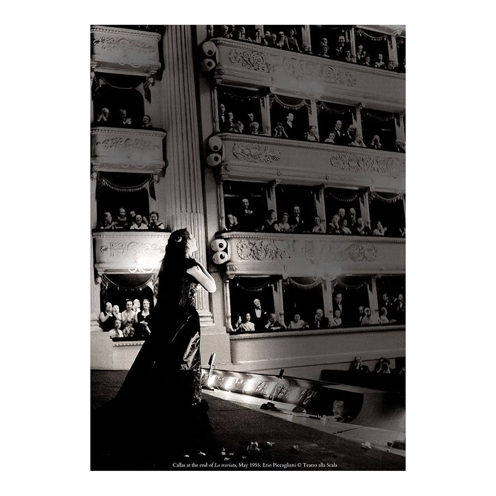 Front cover with a side profile portrait of Maria Callas