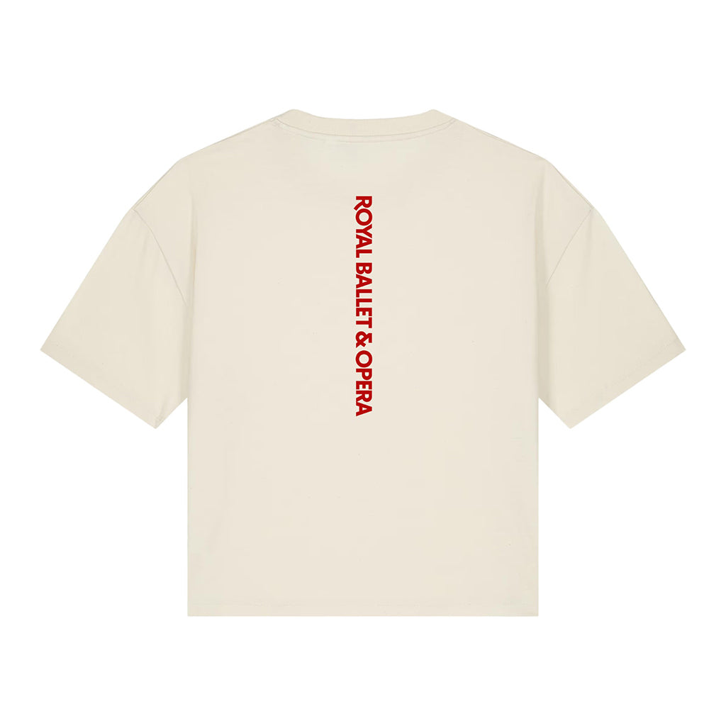 Back of the Royal Ballet and Opera Cream Oversized T-Shirt
