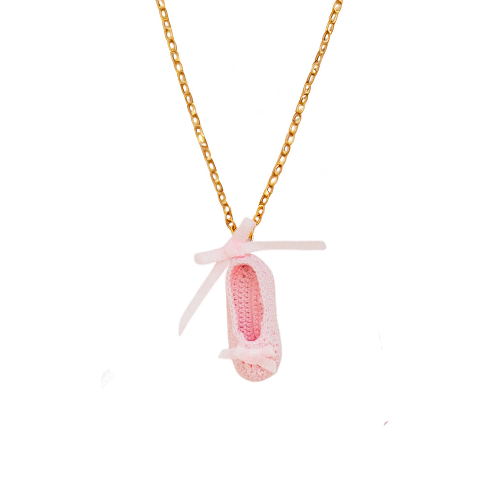 Pointe Shoes Crochet Necklace