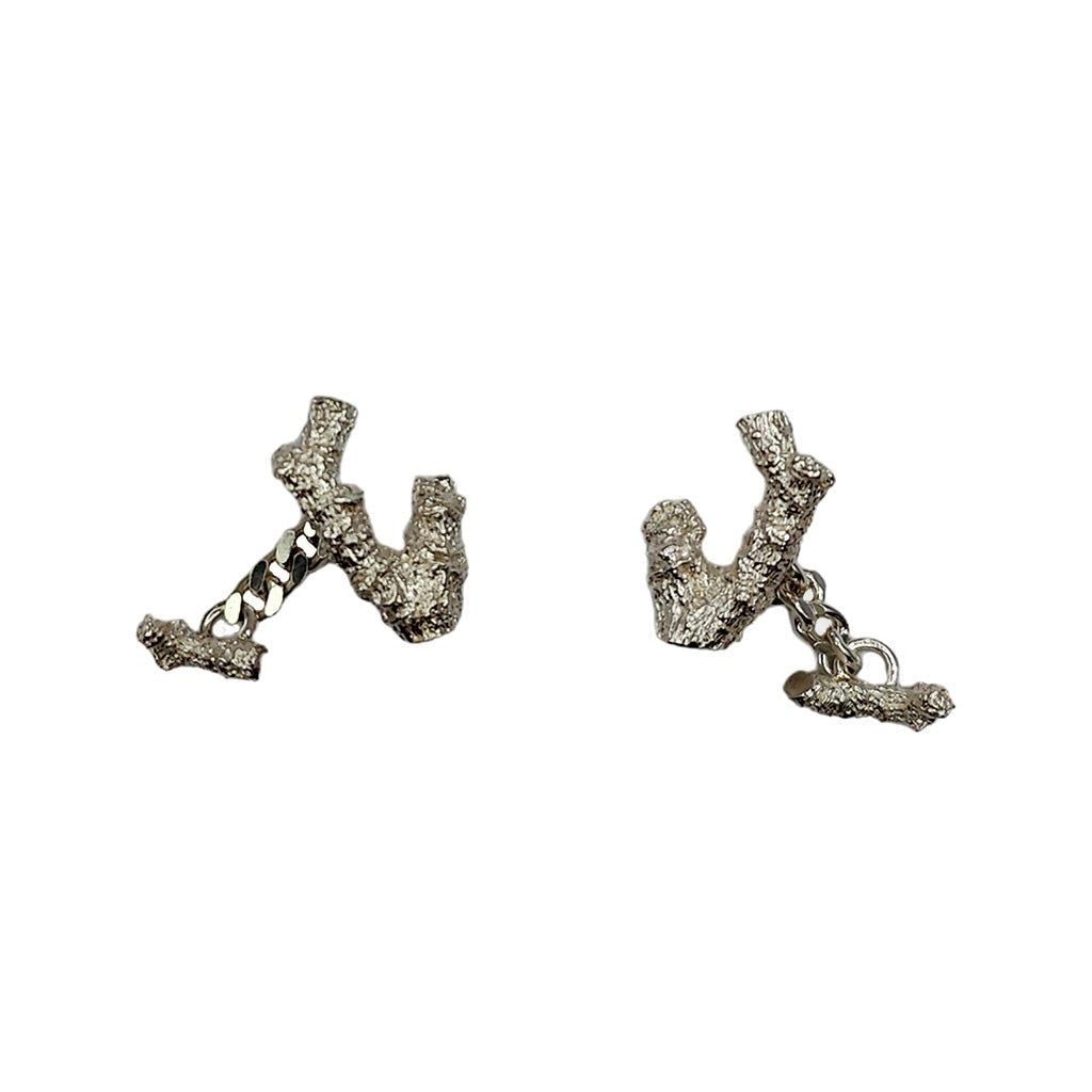 Silver Branch Cufflinks