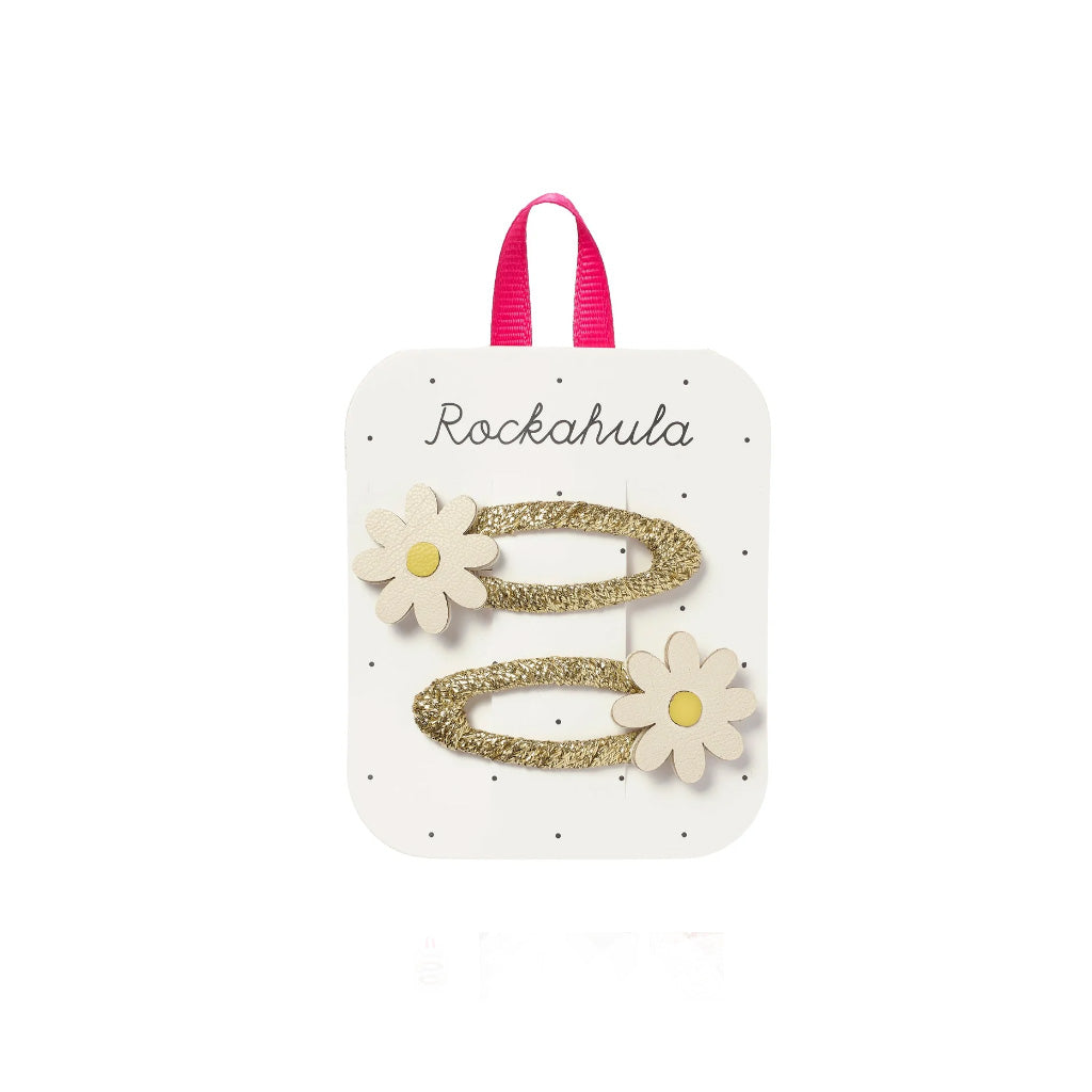 set of two daisy hair clips by Rockahula