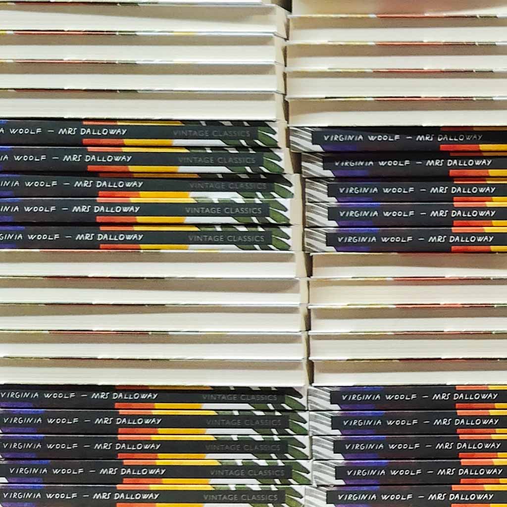 Colourful book cover for Mrs Dalloway Book by Virginia Woolf