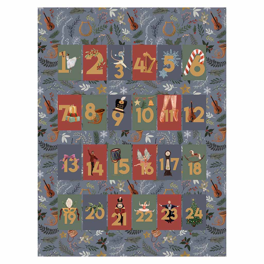 Nutcracker Fabric Advent Calendar