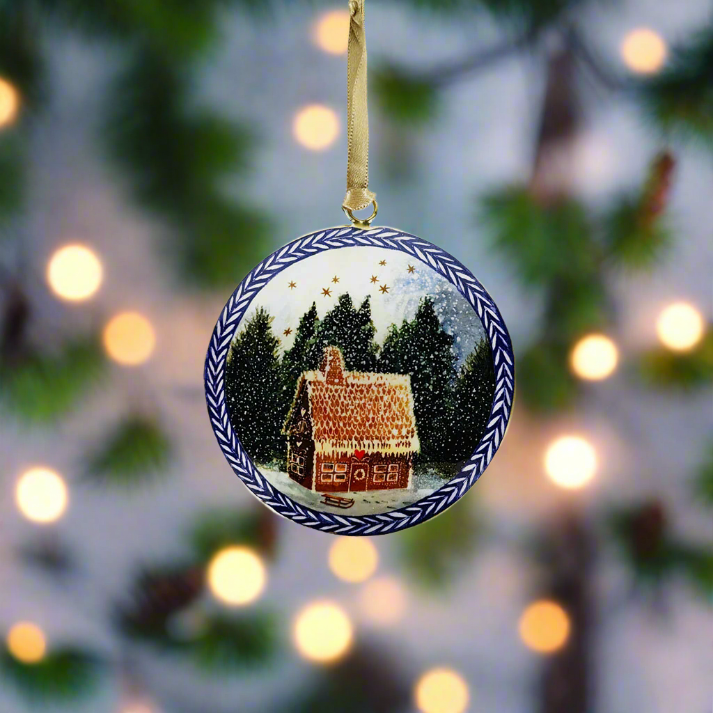 Gingerbread House Tin Decoration