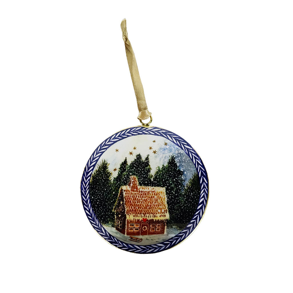Gingerbread House Tin Decoration