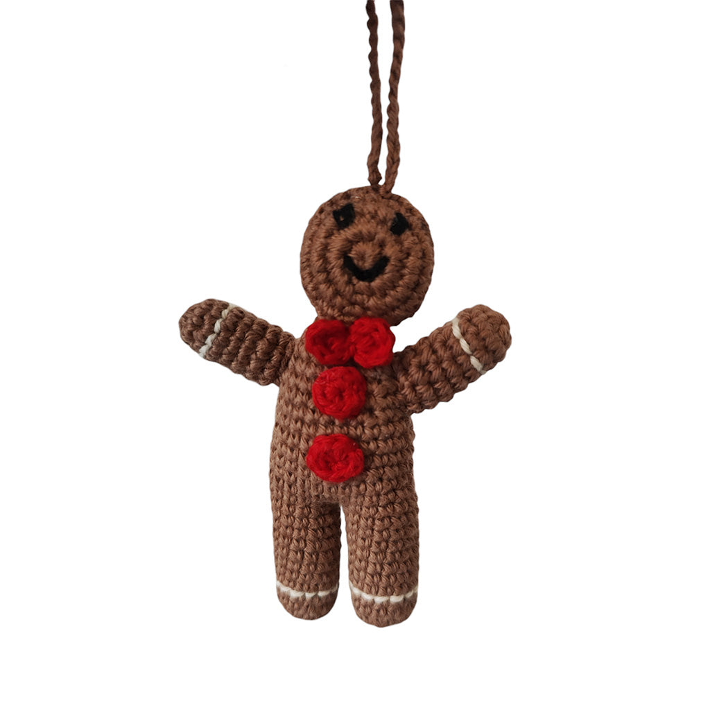 Crochet Gingerbread Man Decoration