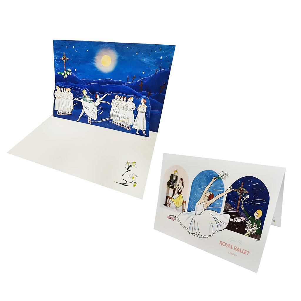 Illustrated pop up card for the ballet Giselle by Fox Co