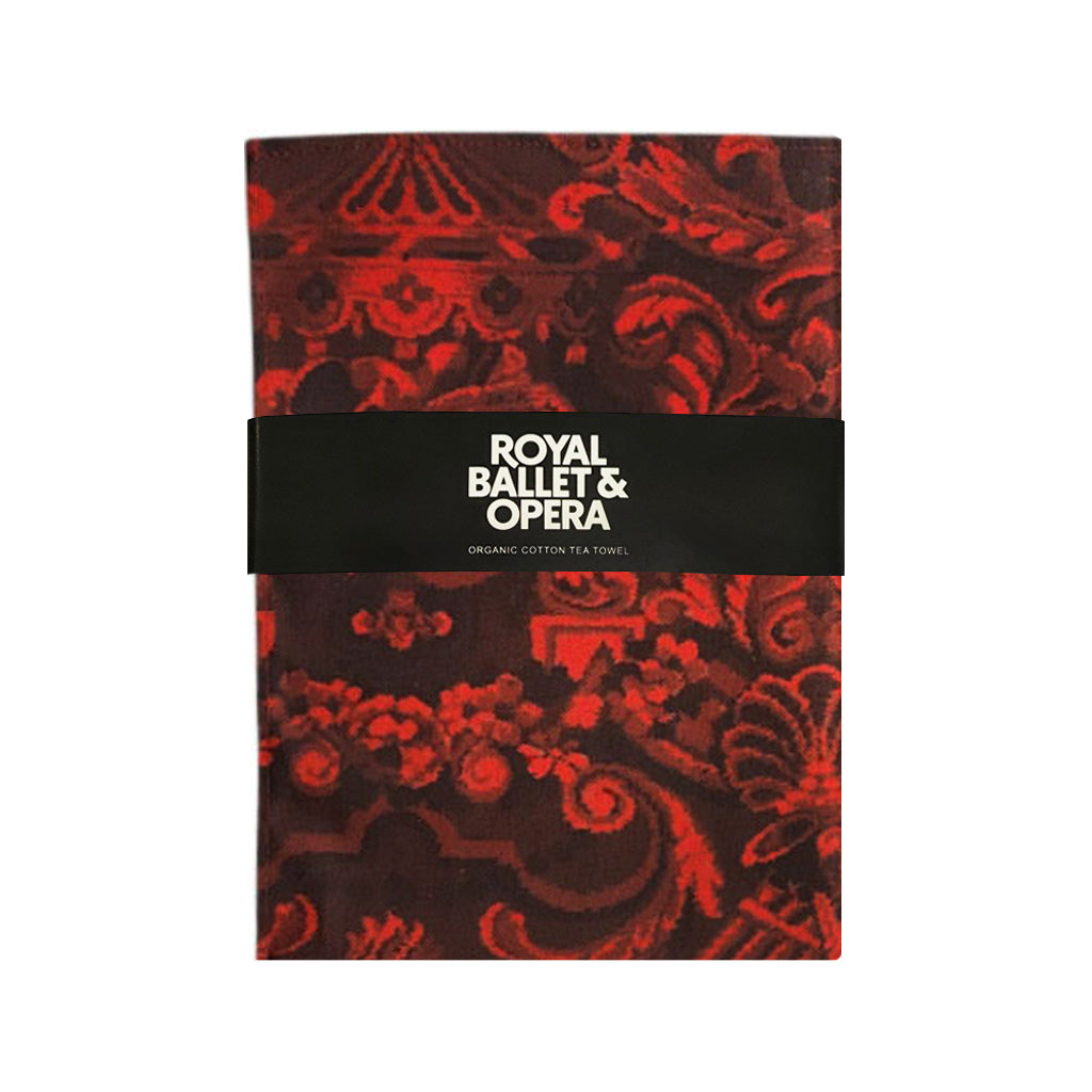 Heritage Gift Box with RBO carpet design, including a tote, chocolate bar, tea towel and tins of Biscuits and tea