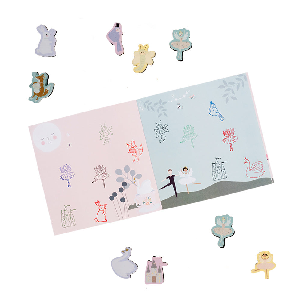 Booklet and stamps from the enchanted kit