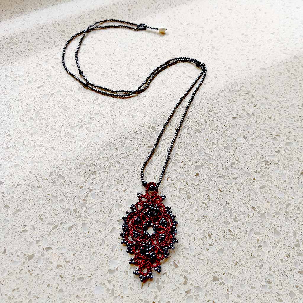 Night at the Opera Necklace on marble