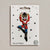 Iron-on patch of a Nutcracker character on a white card with star decorations, brand 'Petra Boase' visible.