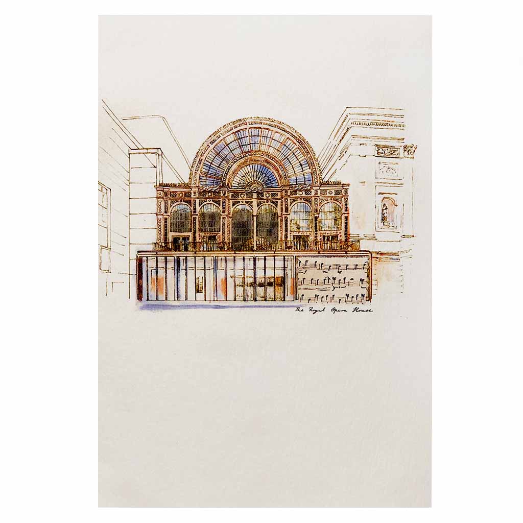 Opera House Greeting Card with building illustration
