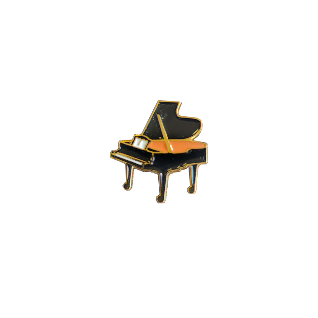 Grand Piano Pin badge on a white background