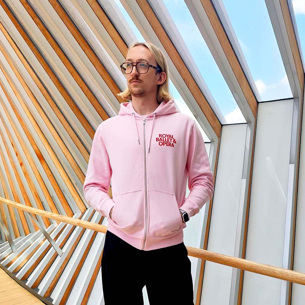 model in RBO Pink Hoodie