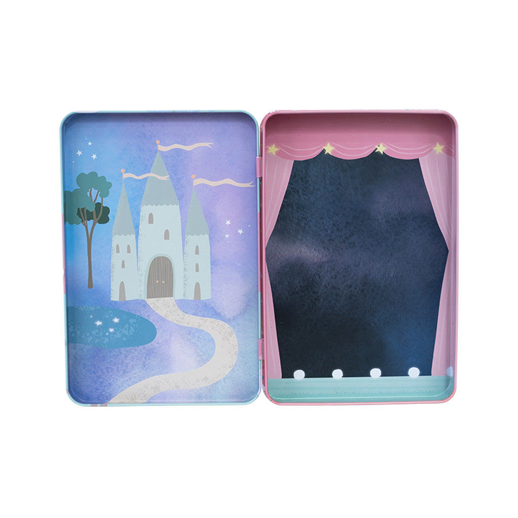 Open Enchanted Magnetic Playtime Tin waiting for magnets