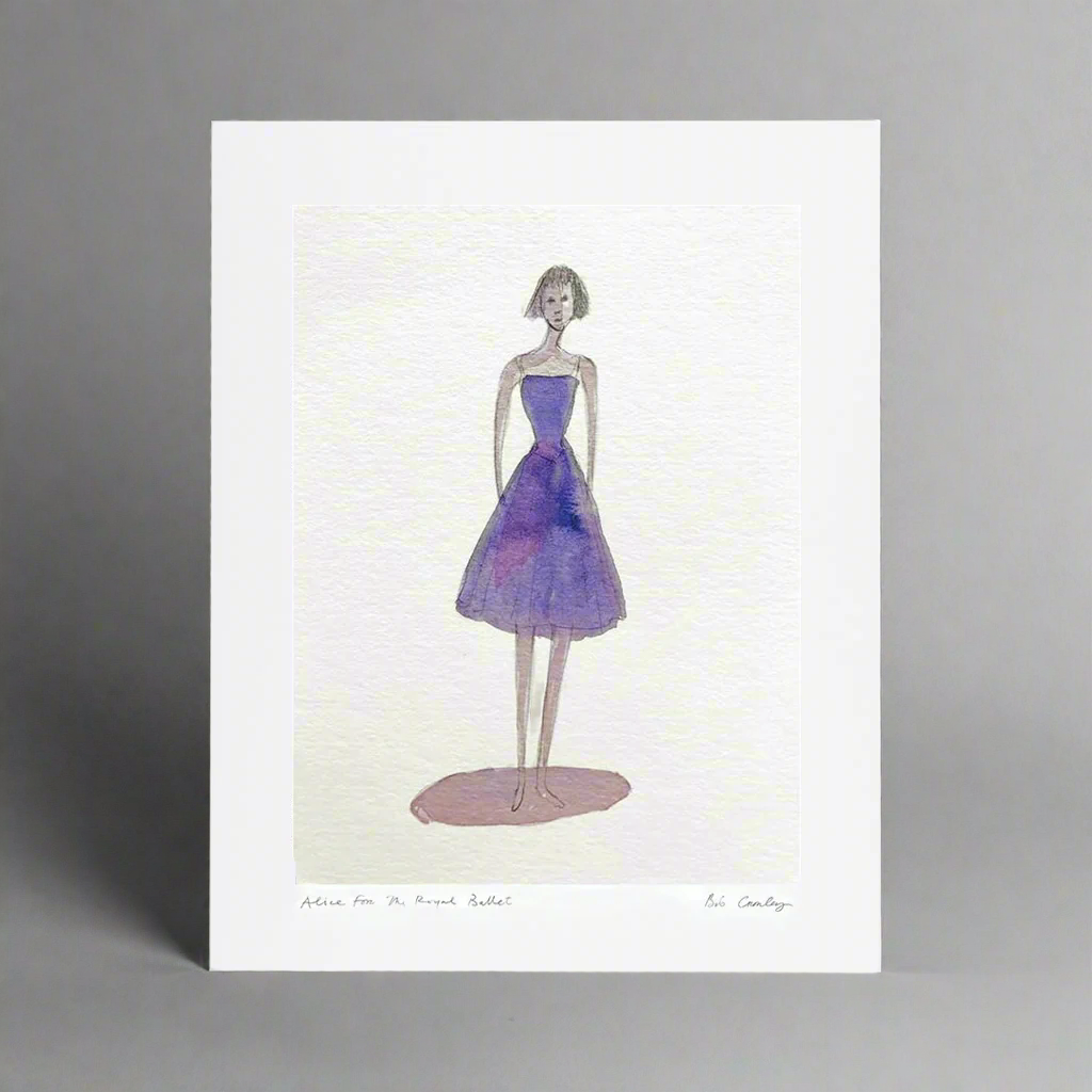 Alice Print with grey background