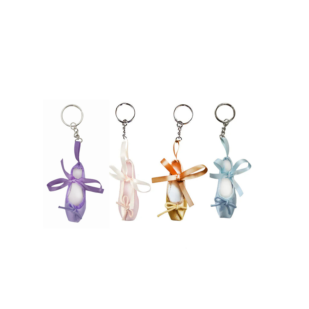 Lilac Ballet Shoe Keyring