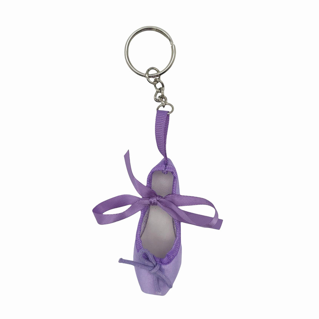 Lilac Ballet Shoe Keyring