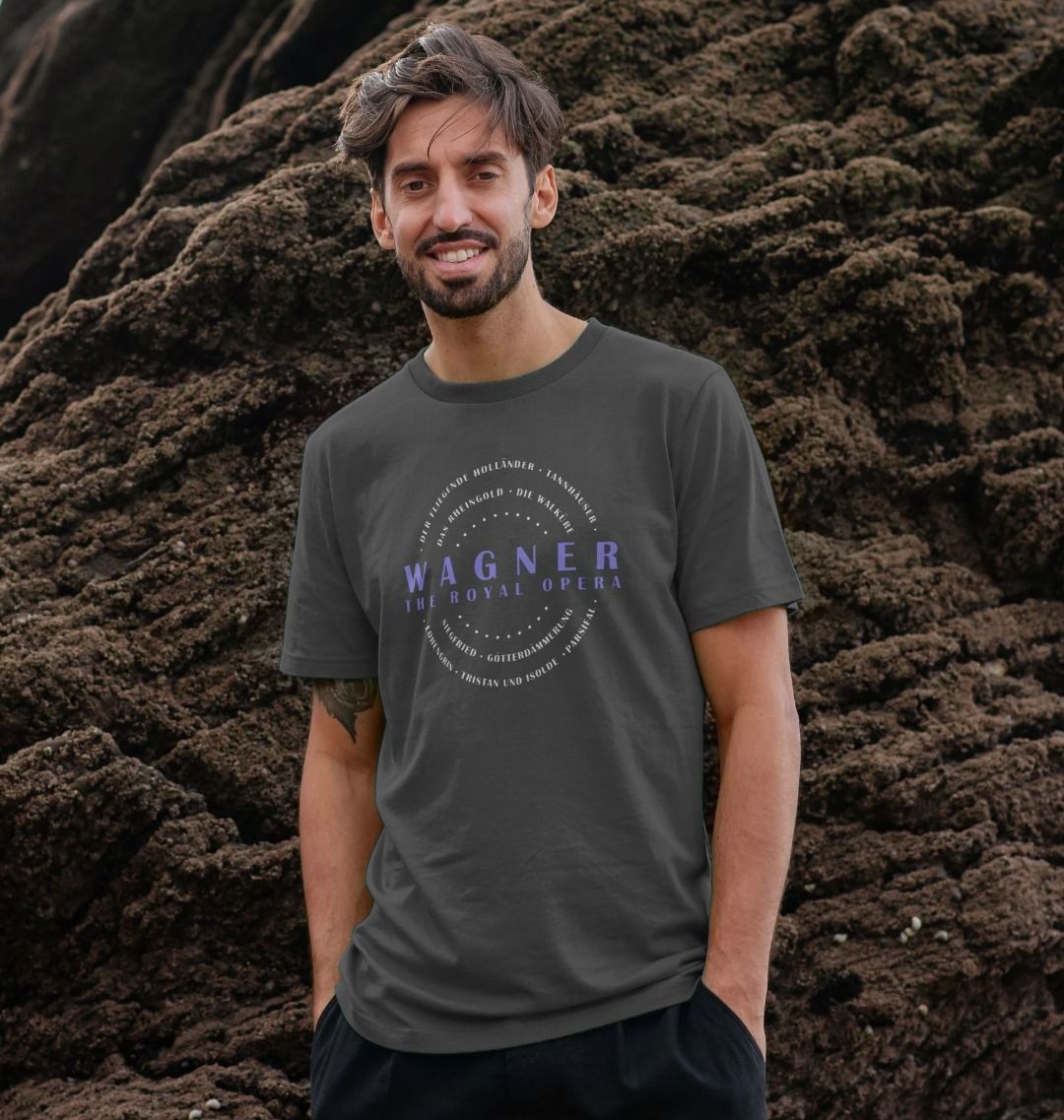 Slate Grey Printed T-shirt