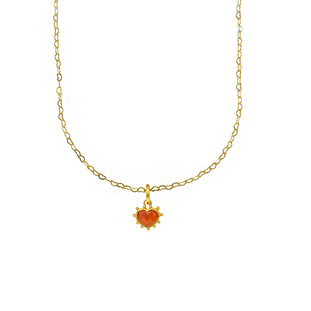Red Heart Charm Necklace