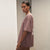 Dusky rose pink oversized t-shirt with  Royal Ballet Reiss on the left chest on a white background