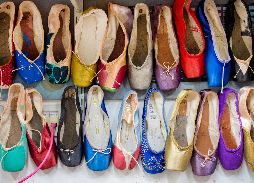 Dyed Pointe Shoes Print