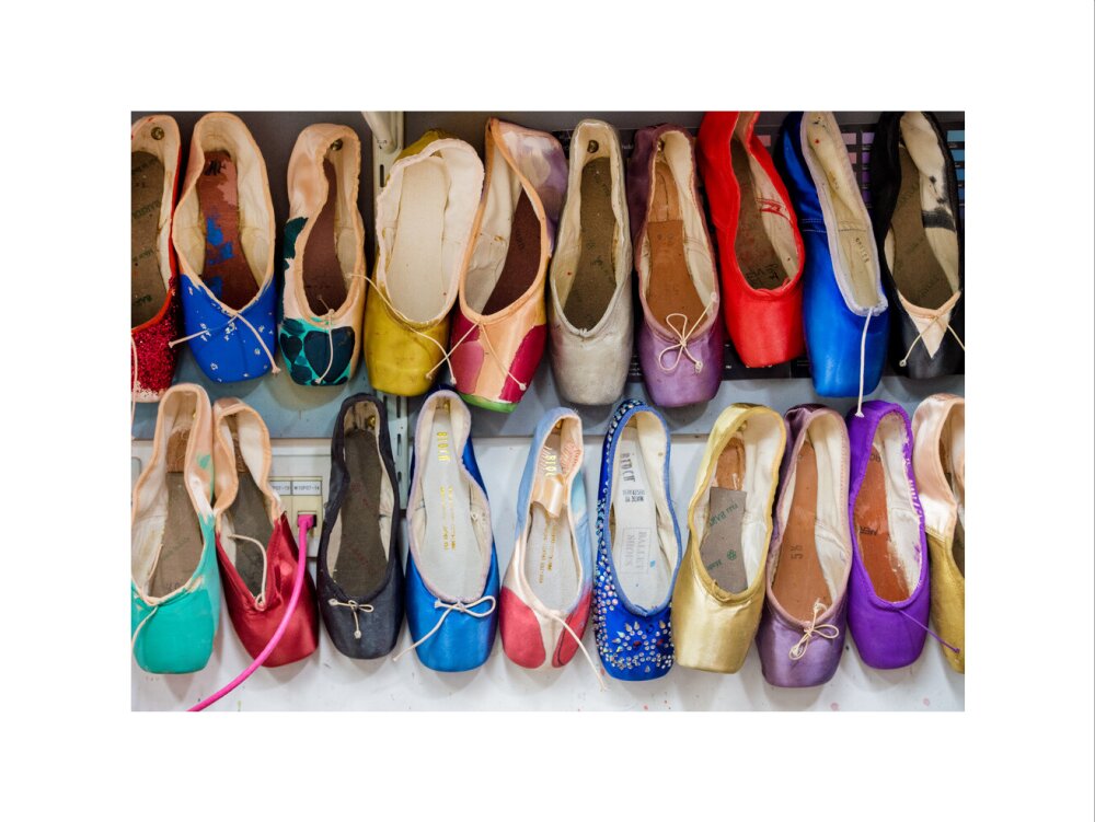 Dyed Pointe Shoes Print
