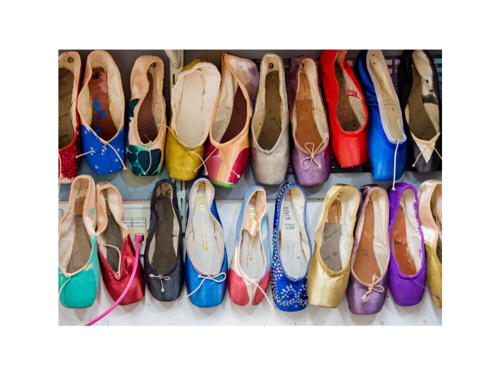 Dyed Pointe Shoes Print