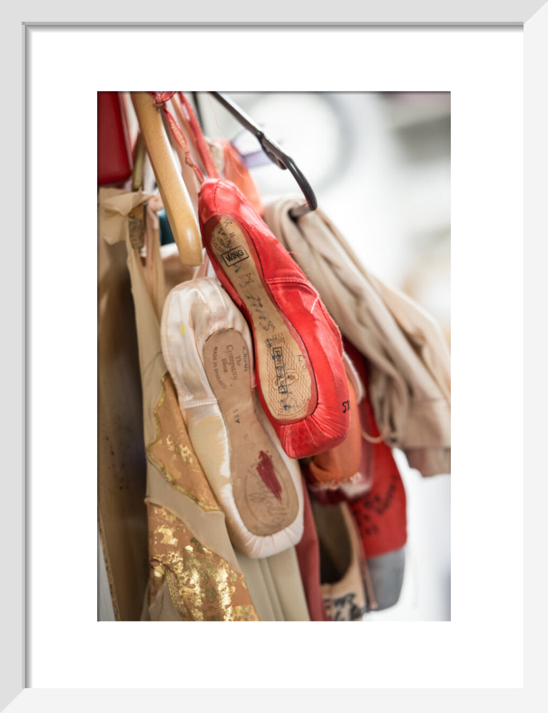 Hanging Pointe Shoes Print