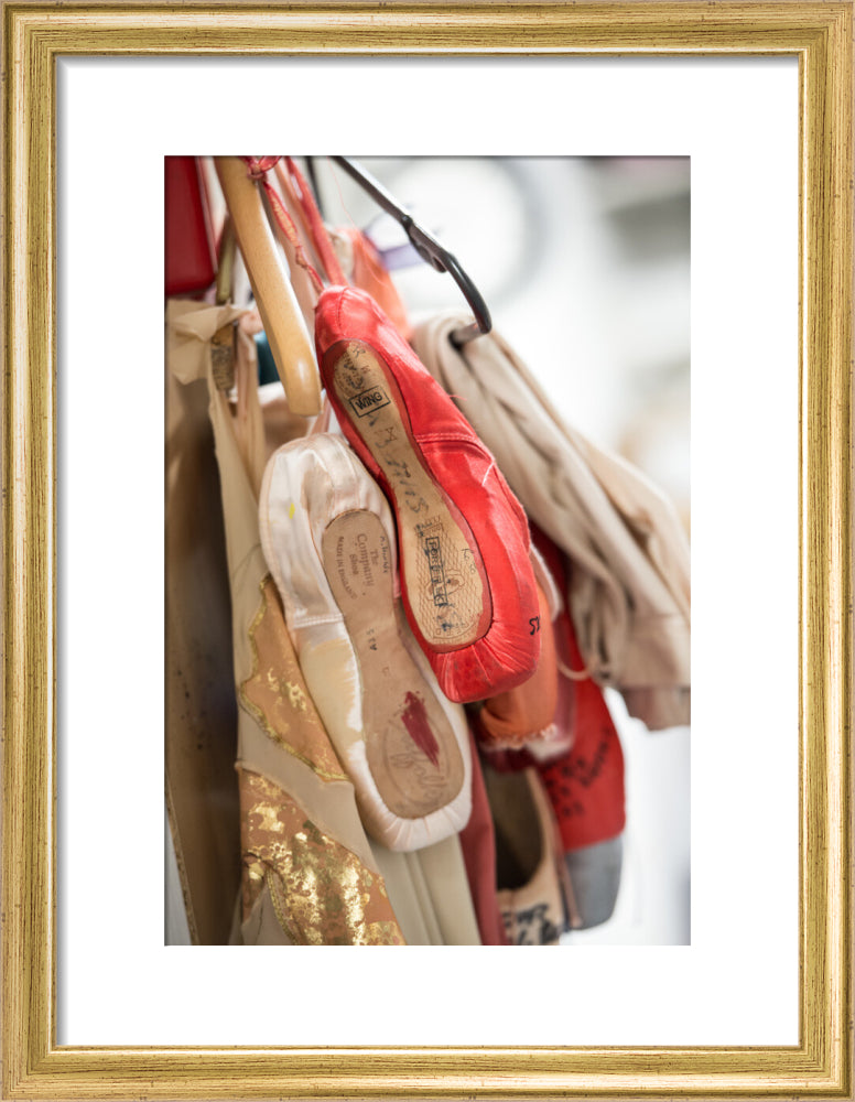 Hanging Pointe Shoes Print