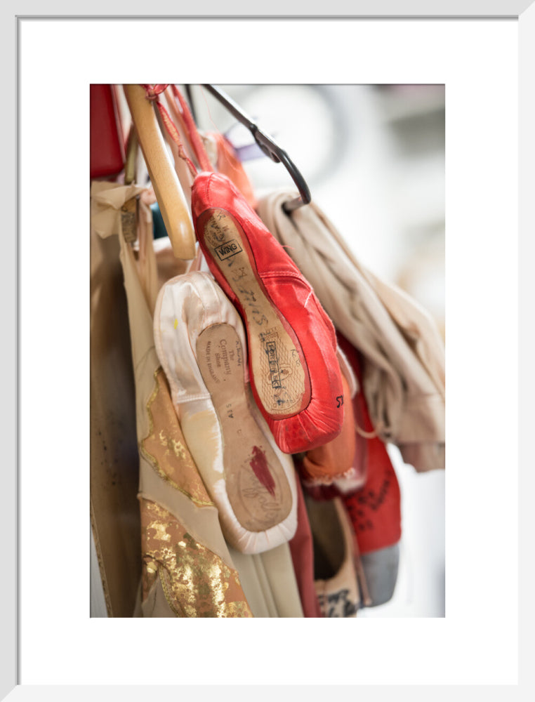 Hanging Pointe Shoes Print