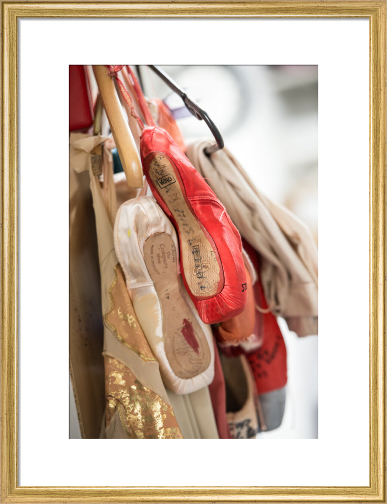 Hanging Pointe Shoes Print