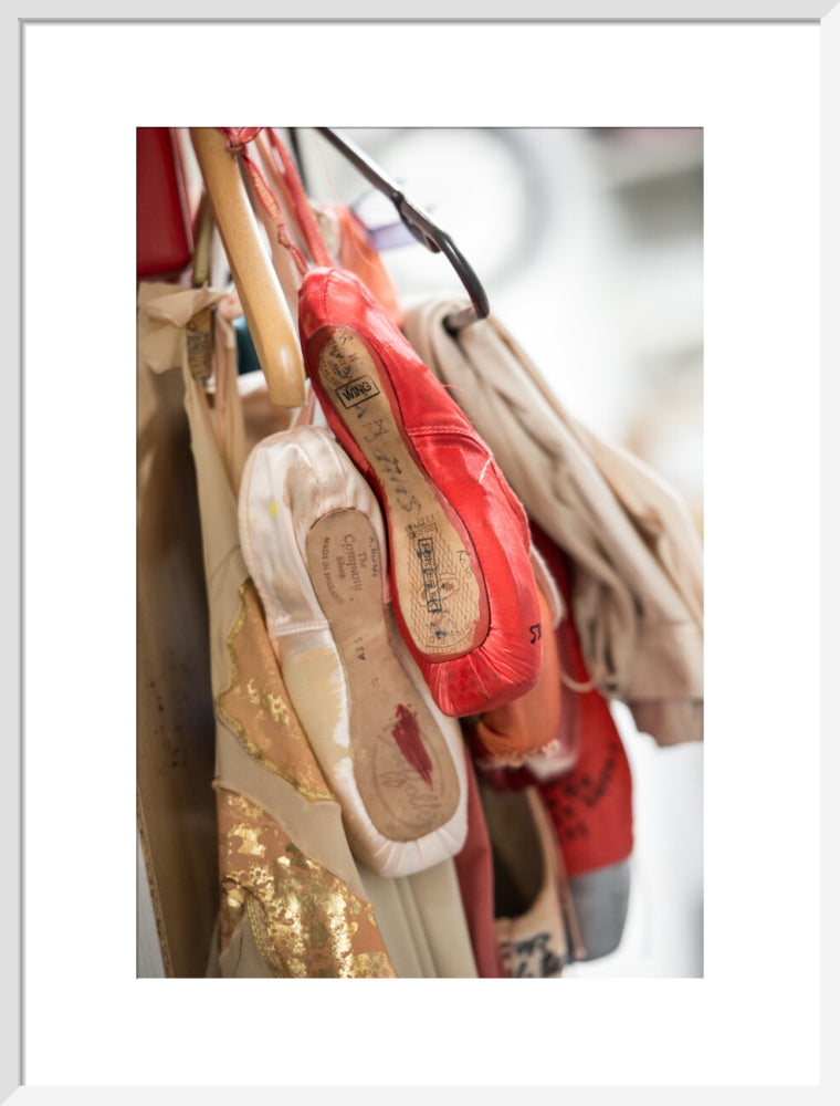 Hanging Pointe Shoes Print