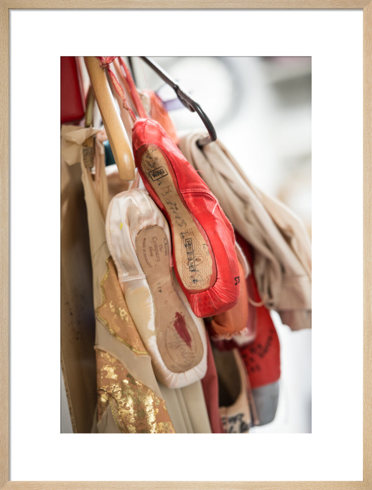 Hanging Pointe Shoes Print