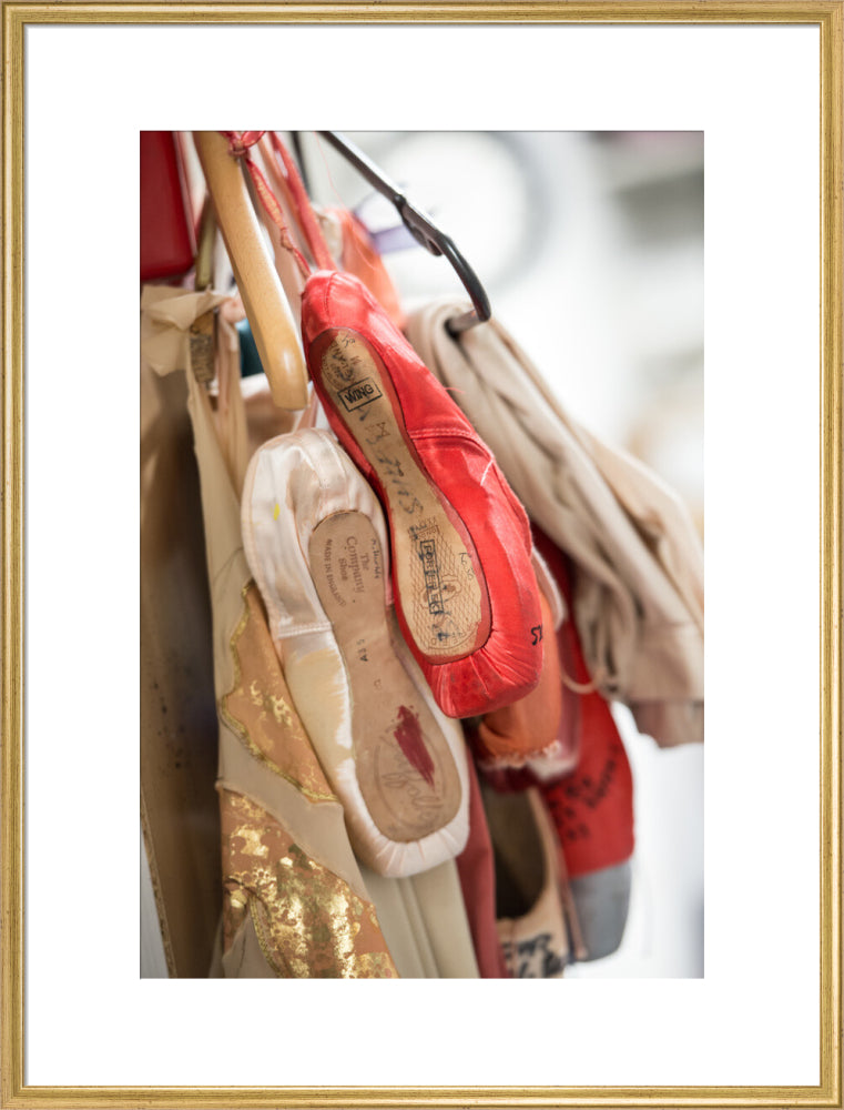 Hanging Pointe Shoes Print