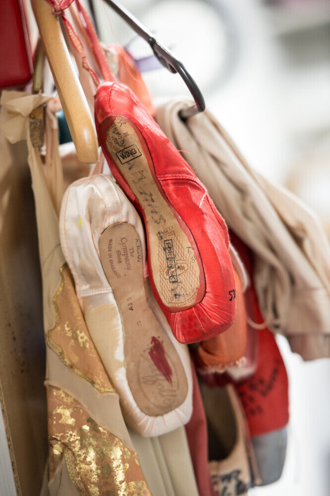 Hanging Pointe Shoes Print