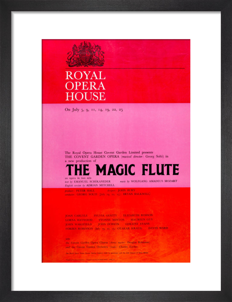 The Magic Flute Print (1969)