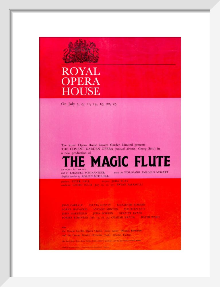 The Magic Flute Print (1969)